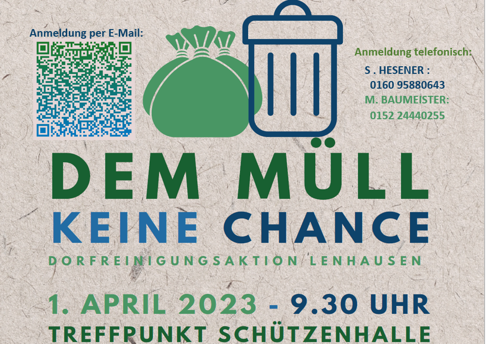Dem Müll keine Chance _ Dorfreinigungsaktion Lenhausen