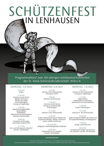 Plakat Schützenfest Lenhausen 2023